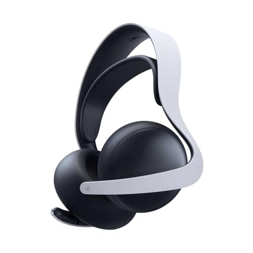 Playstation Sony, Casque-Micro sans Fil Pulse Elite 5, Compatible PC et Mac, Audio sans Perte Link, Micro Rétractable, Réduction de Bruit IA, 30h d’Autonomie, Couleur : Blanche