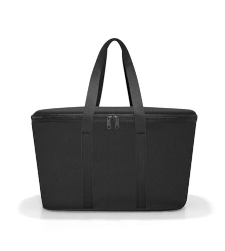 reisenthel coolerbag - Borsa Termica Resistente, Adatta per Spesa, Picnic e in Viaggio, Combinabile anche con Cestino Spesa Carrybag e altri Shopper, Tessuto Idrorepellente, 20 L, Nero