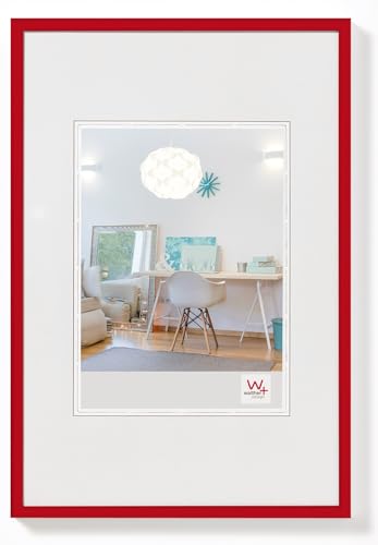 walther design Bilderrahmen rot 50 x 70 cm New Lifestyle Kunststoffrahmen KV070R