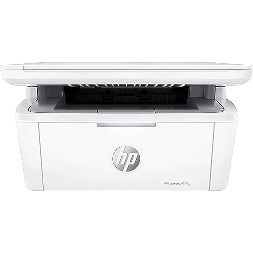 HP LaserJet M140w 7MD72F, Impresora Láser A4 Multifunción Monocromo a Doble Cara Manual, Escaner, Copiadora (20ppm, Wi-Fi, Wi-Fi Direct, USB 2.0, Procesador 500MHz, Memoria 64MB, Smart App) Blanca