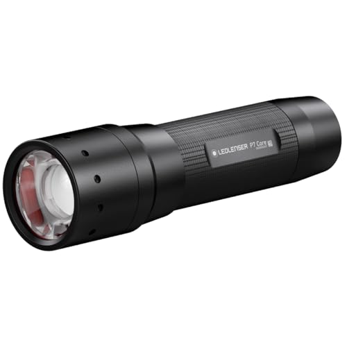 Ledlenser P7 Core | 2020 | Linterna LED, 450 lm, 25h de Autonomía, alcance de 300m, Funciona con Pilas AAA, Resistente al Agua IP54. Para Senderismo, Paseo nocturno, Camping, Seguridad, Policía