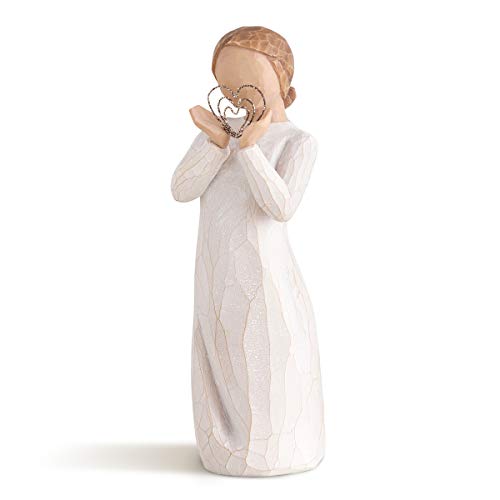 Figura de niña con corazon, Willow Tree, Home Deco, Enesco