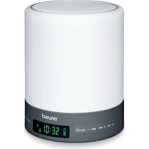 Beurer WL 50 Lichtwecker mit LED-Stimmungslicht, Simulation von Sonnenauf- und untergang, unterstützt den Schlafrhythmus