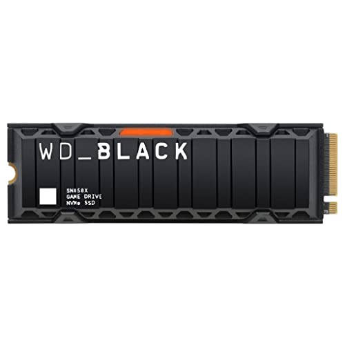 WD_BLACK SN850X NVMe SSD mit Heatsink 8 TB interne SSD (Gaming Speicher, PCIe Gen4-Technologie, Lesen 7.200 MB/s, Schreiben 6.600 MB/s) Schwarz