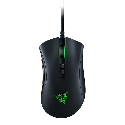 Razer DeathAdder V2 - Kabelgebundene USB-Gaming-Maus mit Optischen Mausschaltern (Focus+ 20K optischer Sensor, 8 Programmierbare Tasten, 5 On-Board-Speicherprofile) Schwarz