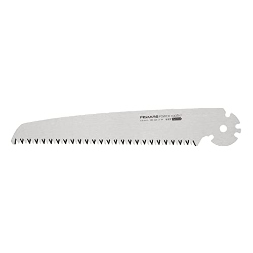 Fiskars Hoja de recambio para la sierra plegable Plus SW69, Para troncos y ramas gruesas, Hoja afilada Power Tooth, Dentado grueso, Longitud de la hoja: 21 cm, 1067555