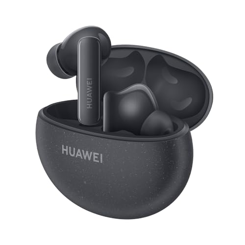 HUAWEI FreeBuds 5i, Cuffie Bluetooth 5.2 Wireless, Audio Hi-Res, 3 Modalità ANC, fino a 28 ore di Autonomia, Comandi Touch, IP54, Connessione a 2 Dispositivi, Versione Italiana, Nero