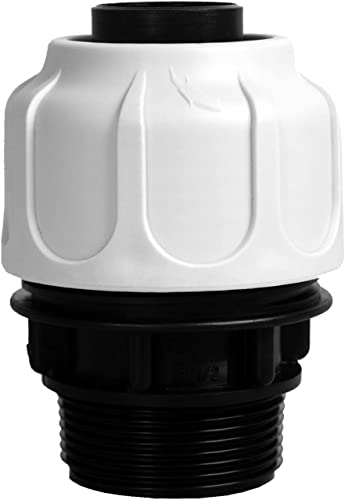 T.I.P. 30966 - Conector de manguera (1 ½" AG 32 mm para piscinas, piscinas y sistemas de filtro de arena, gris, 9,5 x 6,5 x 6,5 cm)