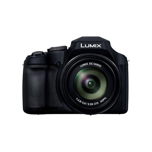 Panasonic Lumix DC-FZ82DE-K Fotocamera Bridge con Obiettivo 20-1200 mm F2.8-5.9, 18.1MP, Video e Foto 4K, Mirino Live View OLED, Touch Screen LCD, USB-C, Nero