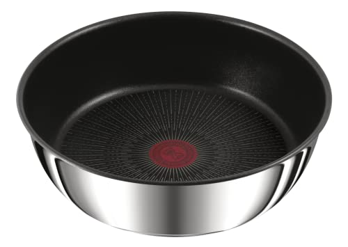 Tefal Ingenio Sauteuse 24 cm, Induction, Revêtement antiadhésif, Acier inoxydable, Gain de place, Indicateur de température, Fabriqué en France, Preference L9733502