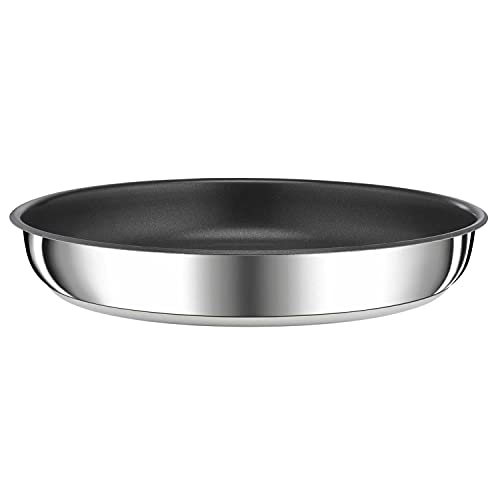 Tefal Ingenio Preference Poêle 22 cm, Empilable, Acier inoxydable, Revêtement antiadhésif, Induction, Polyvalence, Gain de place, Indicateur de température, Fabriqué en France L9730302