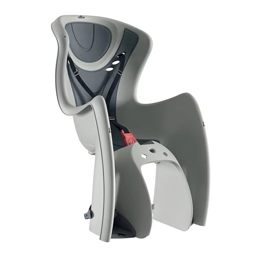 OKBABY Baby Shield - Asiento Trasero de Bicicleta para niños de hasta 22 kg - Fijación al portaequipajes - Gris y Azul