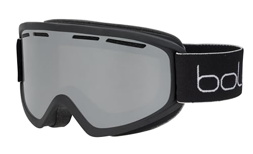 bollé - FREEZE PLUS gafas de esquí negras opacas, vermellón Chrome Negro Cat 3, gafas protectoras para la nieve, Adulto Unisex, M
