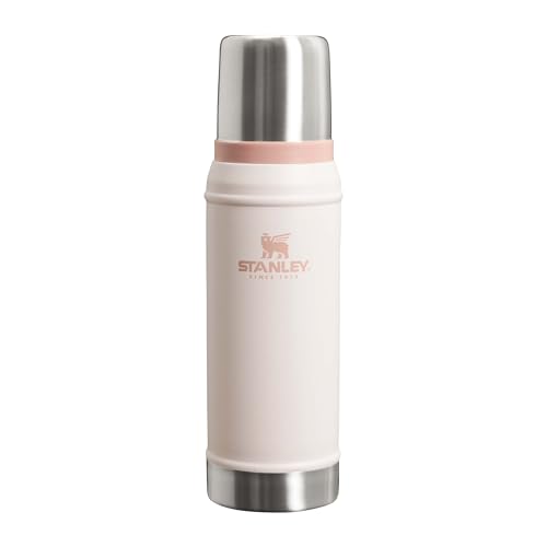 Stanley 1913 Classic Legendary Thermos 0.75L - Maintient la Température 20h (Chaud/Froid) - Bouteille Isotherme 750 ml - Sans BPA - Gourde Isotherme en Acier Inoxydable - Gourde Inox - Rose Quartz