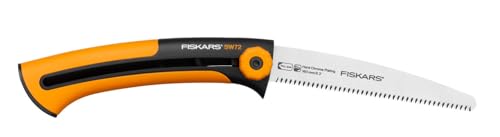 Sierra de mano Fiskars Xtract Diente fino SW72 Herramienta de sierra de mano Negra Naranja 35 cm