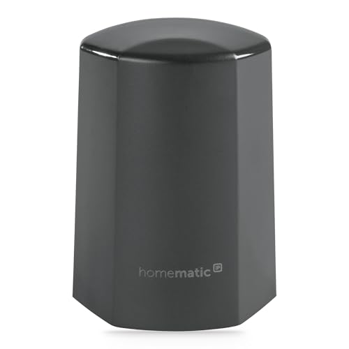 Homematic IP Smart Home 150574A0 - Sensore di temperatura e umidità per esterni, colore antracite, accessorio per la tua Homematic IP Smart Home con funzione app, misurazione della temperatura, senza