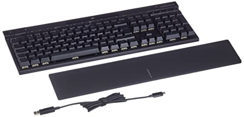 Corsair K70 RGB Pro Clavier de Jeu mécanique (Cherry MX Red, Hyper Pick 8000 Hz, PBT Double-Approchement, rétroéclairage RVB, Boutons individuels Amovibles, câble USB de Type C Amovible) Noir