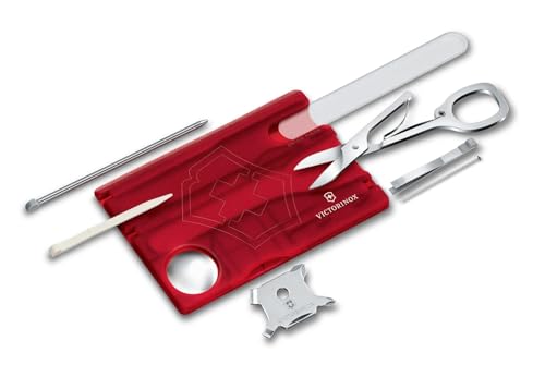 Victorinox Multitool Karte, Swiss Card Nailcare, Taschenmesser in Kreditkartenformat, 13 Funktionen, Schraubendreher 3 mm, Schraubendreher 5 mm