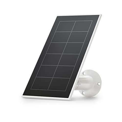 Arlo Zertifiziertes Zubehör, Solarpanel, Kabel 2.4m, Wetterfest, Kompatibel Mit Pro 3, Pro 4 (+XL), Pro 5, Floodlight, Ultra 2 (+XL), Go 2, Um Ihre Kameras 24/7 Aufgeladen Zu Halten, Weiß