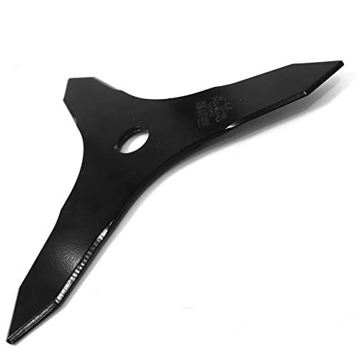 Ratio Parts 37181 Cuchilla 3 Dientes de 25,4 mm, 255 mm de diámetro para desbrozadoras Nuevo, Negro