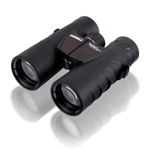 STEINER Binocolo Safari UltraSharp 10x42 - qualità del marchio tedesco, 10 anni di garanzia, zoom 10x, binocolo di alta qualità per viaggi, osservazione della natura e degli animali
