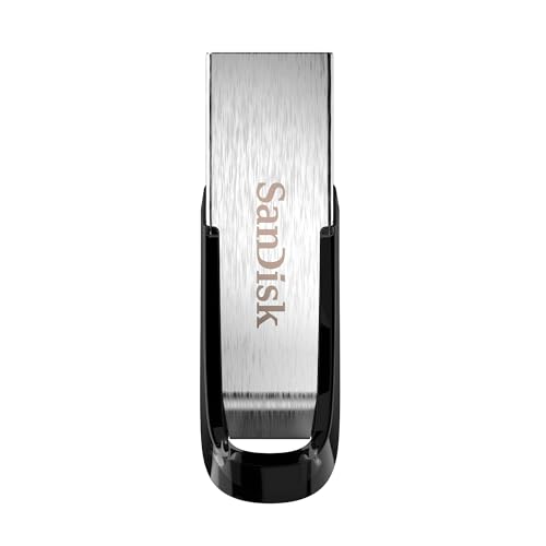 SanDisk Ultra Flair USB 3.0 Flash-Laufwerk 512 GB (robustes und elegantes Metallgehäuse, Passwortschutz, 150 MB/s Lesen) Schwarz