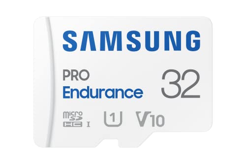 Samsung PRO Endurance Carte mémoire microSDXC UHS-I U3, 32 Go, Vitesse de lecture jusqu’à 100 Mo/s, avec Adaptateur, MB-MJ32KA