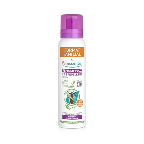 Puressentiel - SOS Pidocchi - Spray Preventivo - Per la prevenzione quotidiana - Crea un ambiente sfavorevole all'insediamento di pidocchi - Attivo 100% di origine naturale - 200 ml