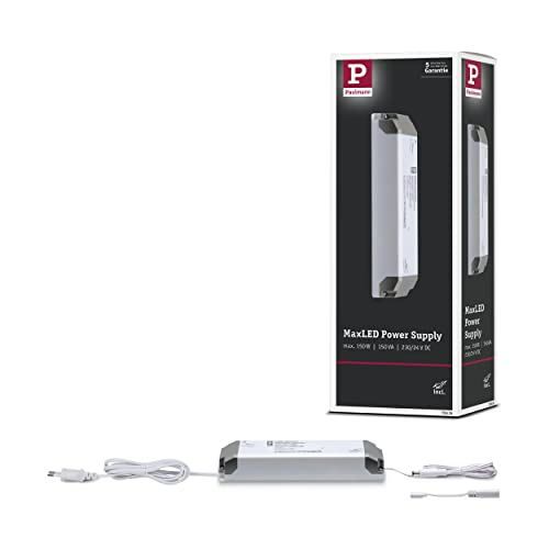 Paulmann 70976 Strip MaxLED, fuente de alimentación, cuadrada, máx. 150 W, tira de luz, blanco, cinta de luz, plástico, cinta de LED