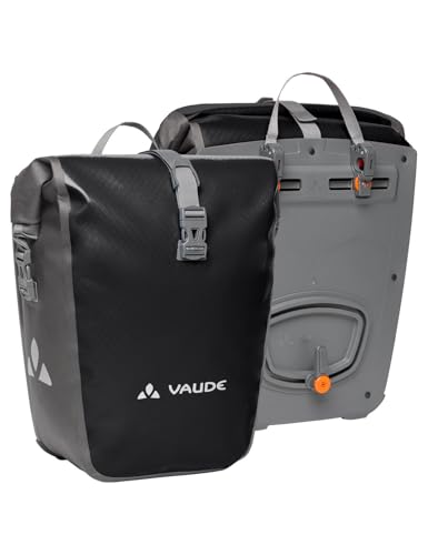 VAUDE Aqua Back – Alforjas para Bicicleta – Juego de 2 Bolsas para Bici adaptables a la Carga e Impermeables – Par de portabultos para Rueda Trasera