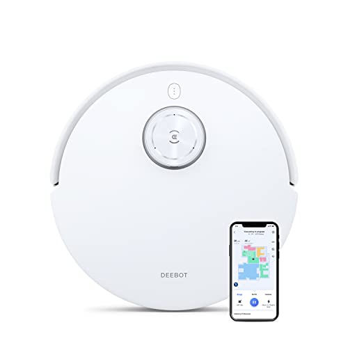 ECOVACS DEEBOT T10, aspirapolvere robot spazzole vibranti (OZMO 3.0), potenza di aspirazione 3000PA, rilevamento degli ostacoli IA (AIVI 3.0), mappatura 3D, batteria 5200 mAh, assistente vocale YIKO