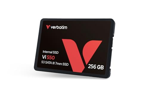 VERBATIM Vi550 S3 SSD - SSD interne 256GB - Solid State Drive - 2.5'' interface SATA III - disque dur interne SSD technologie 3D NAND - SSD 256GB haute performance - 520MB/s - noir
