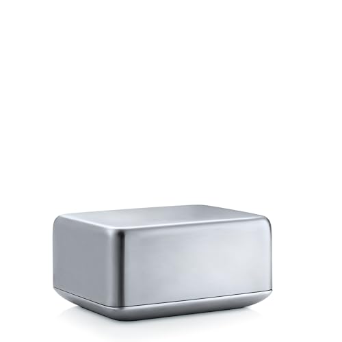 Blomus 63638 Mantequera Acero Inoxidable Mate, Medium Basic para 250 g de Mantequilla