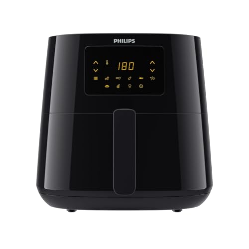 PHILIPS Air Fryer Série 3000 6.2L, air fryer 14 en 1, Technologie Rapid Air, jusqu'à 90% de matières grasses en moins, Digital, App HomeID (HD9270/90)