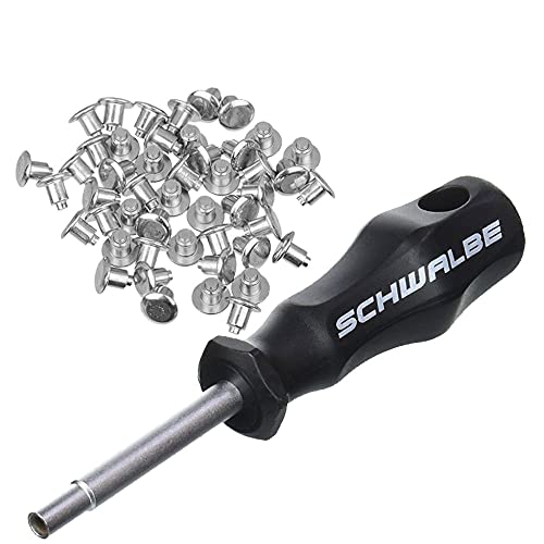 Schwalbe Unisex 50 Tyre Spikes & Spike Replacement Werkzeug, Schwarz, Nicht zutreffend EU
