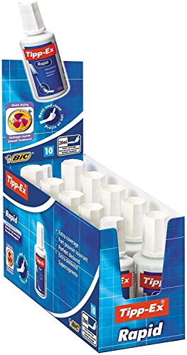 Tipp-Ex Rapid Correcteurs Liquides - 20 ml, Boîte de 10