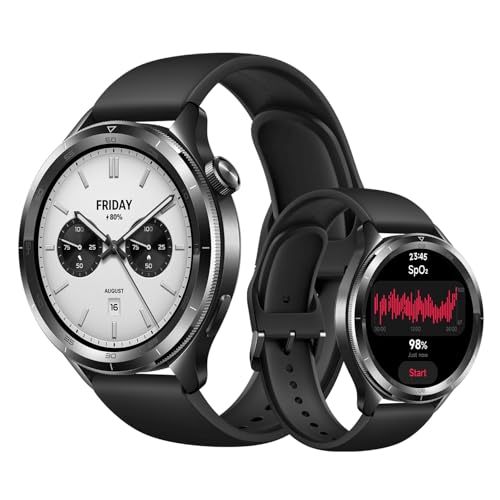 XIAOMI Watch S4, con corona rotante, ghiera Intercambiabile, schermo AMOLED da 36mm, fino a 15 giorni di autonomia, monitoraggio salute, HyperOS 2.0, 150+ modalità sportive, NFC, Android & iOS, Nero