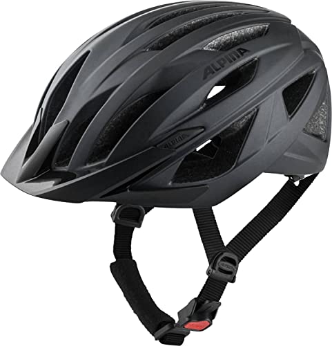 ALPINA Parana Casco de Bicicleta, Unisex, Negro Mate, 55-59 cm