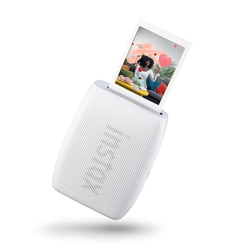 Fujifilm Instax mini Link 3 Clay White - Mini Stampante per Smartphone, Stampa ad Alta Velocità, Effetti AR 3D Integrati, Modalità Click to Collage, Dimensioni Immagine 62 x 46 mm