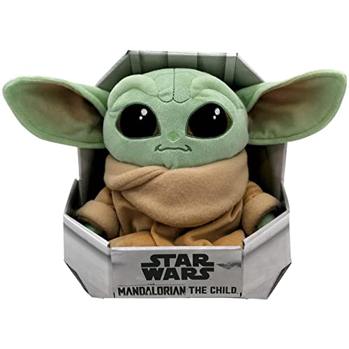 Simba Toys - Peluche Disney Baby Yoda de la Serie The Mandalorian de Star Wars, Incluye Cuna, 100% Original, Apto para Niños y Niñas de Todas Las Edades. 25 cm (6315875779)