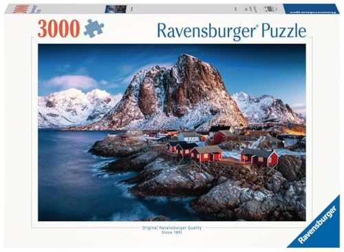 Ravensburger - Puzzle 3000 Piezas Hamnoy, Lofoten | Puzzle Adultos | Rompecabezas Adultos | para Toda La Familia | 121x80 Cm | Regalo Adulto | Regalo Navidad
