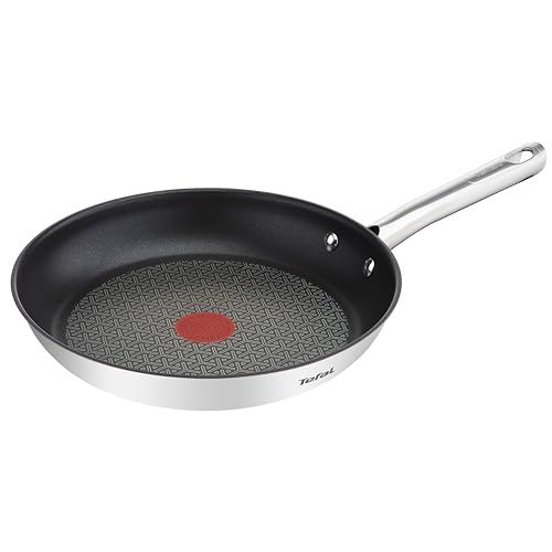 Tefal Duetto Sartén 28 cm, compatible con inducción, indicador Thermo Spot, cocina uniforme, fácil limpieza, mango resistente, diseño duradero, A7040663