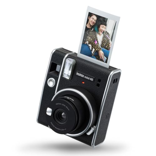 Fujifilm instax mini 40 Fotocamera istantanea per foto formato mini, carta di credito, Modalità selfie incorporata, Esposizione automatica, Dimensioni stampa 54 x 86 mm