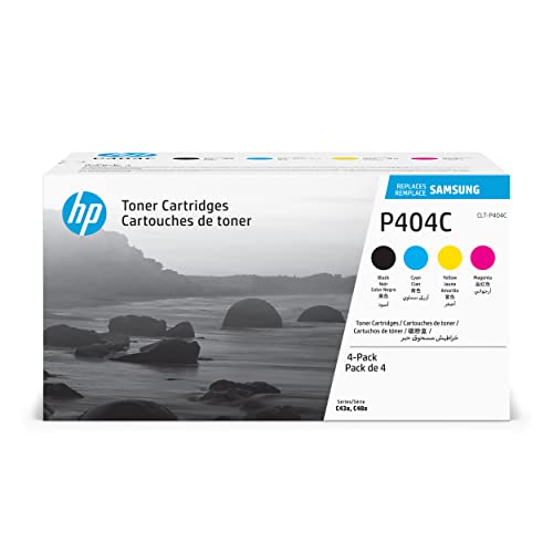 HP CLT-P404C (SU365A) Multipack Original Toner Schwarz, Cyan, Magenta, Gelb (Kompatibel: SL-C430, C430W,C432,C433, C432W,C433W, C480,C480W, C480FW, C480FN, C482, C483, C482W, C483W,C482FW,C483FW)