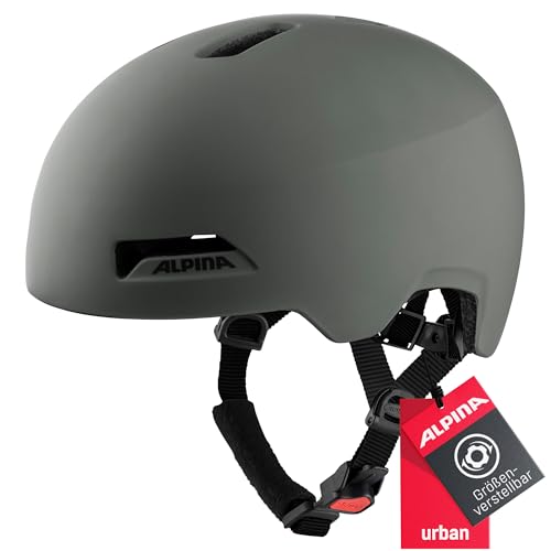 Alpina HAARLEM Casco de Bicicleta, Unisex Adultos, Coffee-Grey Matt, 57-61 cm