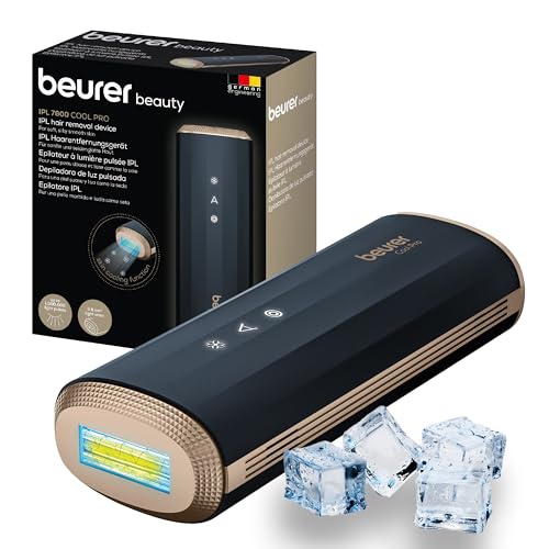 Beurer IPL 7800 COOL PRO Haarentfernungsgerät mit Kühlungstechnologie, 5 Intensitätsstufen, bis zu 1 Mio. Lichtimpulse, für Arme, Beine, Gesicht, Bikinizone und Achselhöhlen, für Männer und Frauen