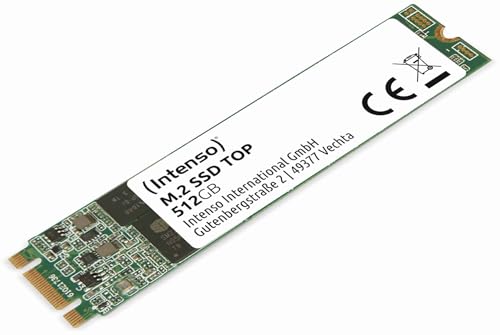 Intenso M.2 SSD interno SATA III Top Performance, 512 GB, 520Mb/s, Unità a stato solido