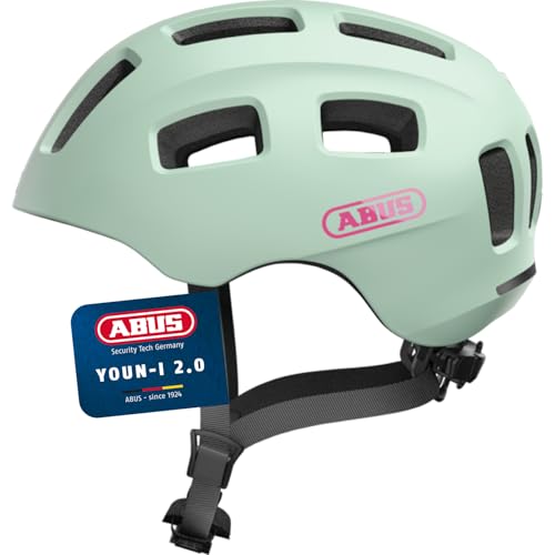 ABUS Casco de bicicleta Youn-I 2.0 - con luz para niños, adolescentes y jóvenes - para niñas y niños