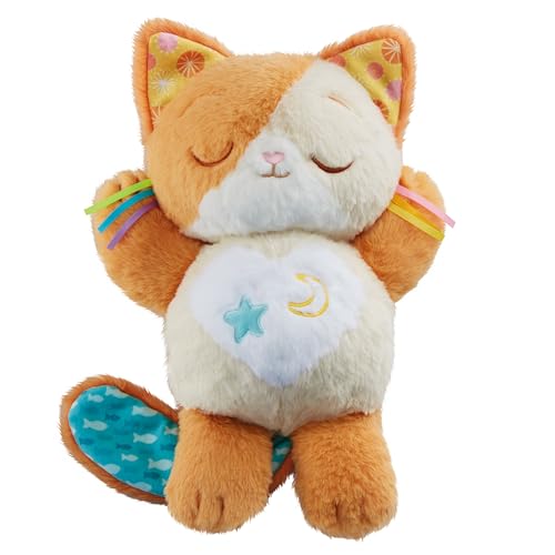VTech Baby Schlummer-Kätzchen – Niedliches Kuscheltier als Beruhigungshilfe – Mit sanften Bewegungen, Schlafliedern, Melodien und Naturgeräuschen – Für Kinder von 0-36 Monaten