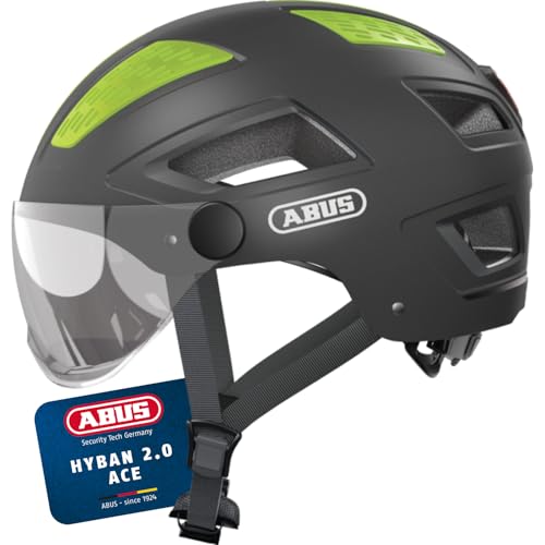 ABUS Casco Urbano Hyban 2.0 Ace - Casco de Bicicleta con Visera, Ligero y Carcasa Dura ABS - para Hombres y Mujeres
